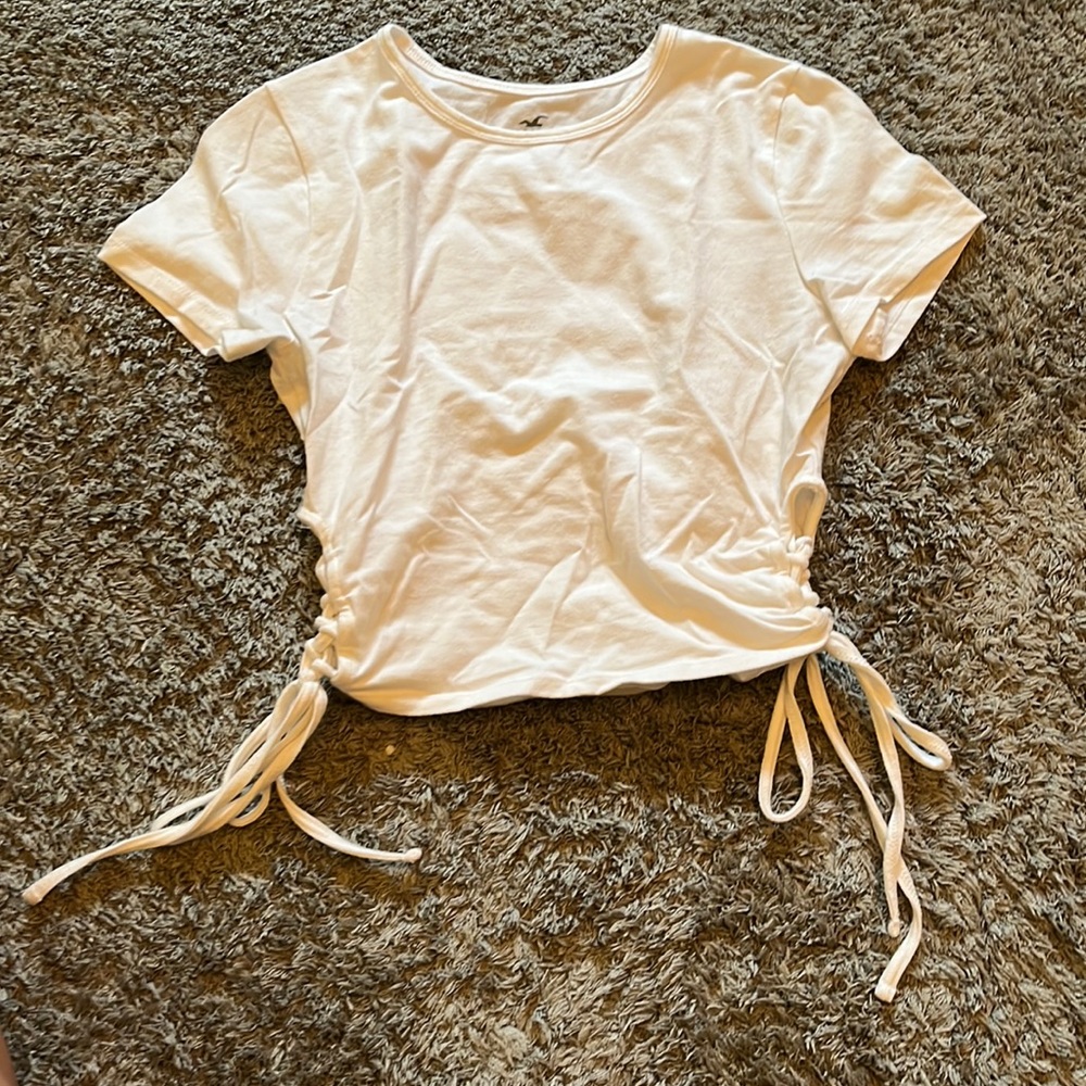 White side notch Hollister t shirt